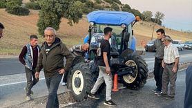 Uşak'ta Traktörle Çarpışan Otomobildeki Çift Yaralandı