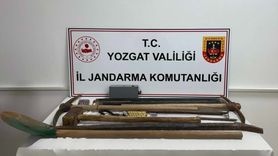 Yozgat'ta İzinsiz Kazı Yapan 5 Şüpheli Gözaltına Alındı