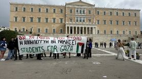 Yunanistan'da Filistin'e Destek Eylemi: Öğrencilerden Dayanışma Mesajı