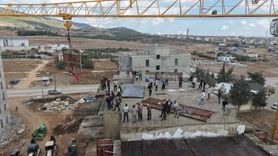 Nurdağı'nda Deprem Konutlarında Son Kalıp Yerine Kondu