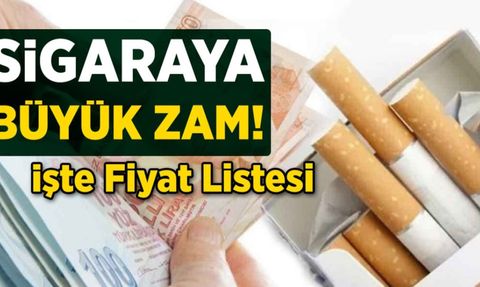 25 Temmuz 2023 Yeni Sigara Fiyatları