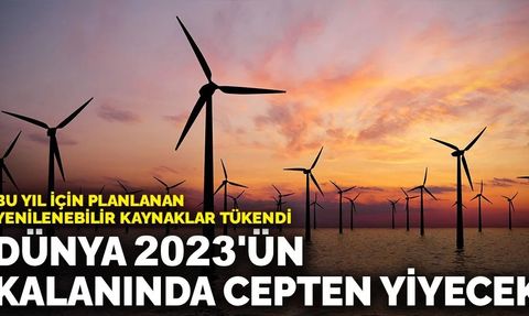 Bu Yıl için Yenilenebilir Kaynaklar Tükendi