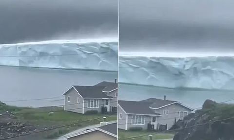 Kanada'nın Ferryland Bölgesinde Dev Buzdağı Görüldü