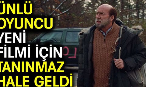 Ünlü oyuncu yeni filmi için tanınmaz hale geldi