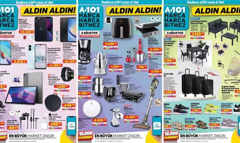3 Ağustos 2023 A101 İnternete Özel Aldın Aldın Kataloğu