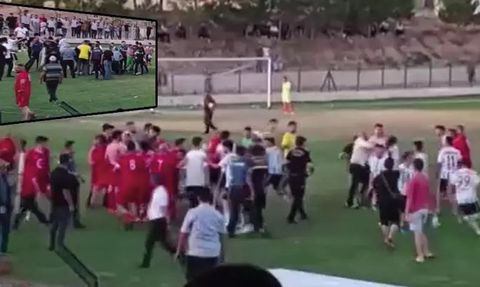 Köyler Arası Dostluk Maçında Saha Karıştı