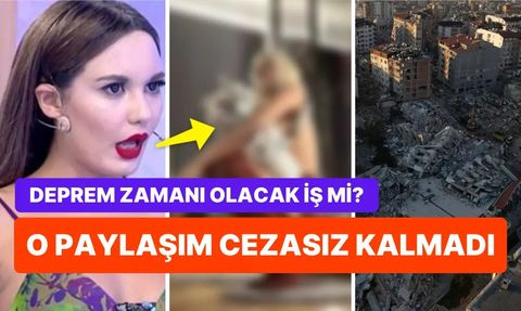 Bahar Candan'ın Deprem Paylaşımı Sosyal Medyada Tepkilere Neden Oldu