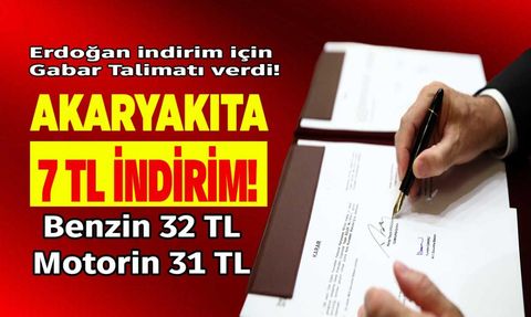 Benzine Motorine Zam Değil İndirim Geliyor!