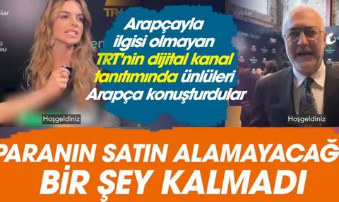 TRT'nin Tabii Platformunun Lansmanında Ünlülerin Arapça Konuşması Sosyal Medyanın Dikkatini Çekti