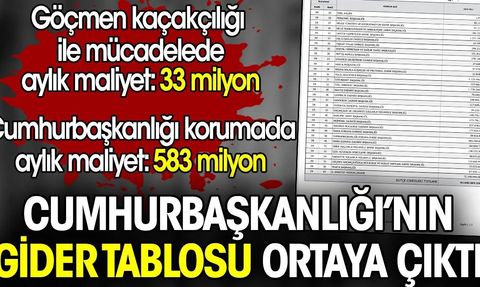Göçmen Kaçakçılığıyla Mücadele ve Cumhurbaşkanlığı Korumasına Ayrılan Bütçe Ortaya Çıktı