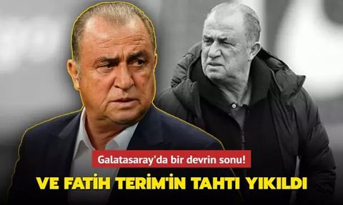 Galatasaray'ın Efsane Teknik Direktörü Fatih Terim'in Tahtı Yıkıldı