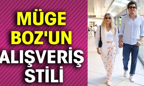 Müge Boz ve Caner Erdeniz Alışveriş Turunda