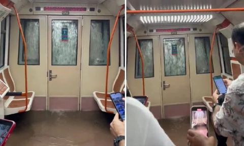 Madrid'de Sağanak Yağışlar Hayatı Felç Etti