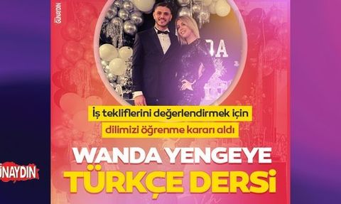 Mauro Icardi Galatasaray'a imza attı, eşi Wanda Nara da Türkçe öğreniyor