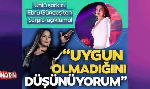 Ebru Gündeş'ten ödül çıkışı