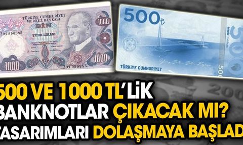 Beş Yüz ve Bin TL'lik Banknotlar Çıkacak Mı?