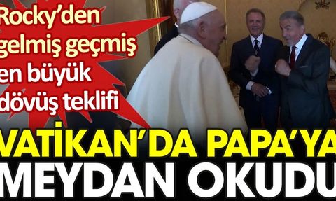 Rocky Vatikan'da Papa'ya Meydan Okudu