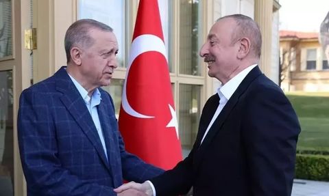 Cumhurbaşkanı Erdoğan, Azerbaycan Cumhurbaşkanı İlham Aliyev ile Görüştü