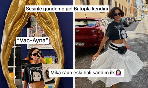 Zeynep Bastık'ın Vajina Şeklindeki Ayna Pozu Tepki Çekti