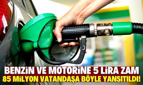 Benzin ve Motorine Dev Zam Göründü