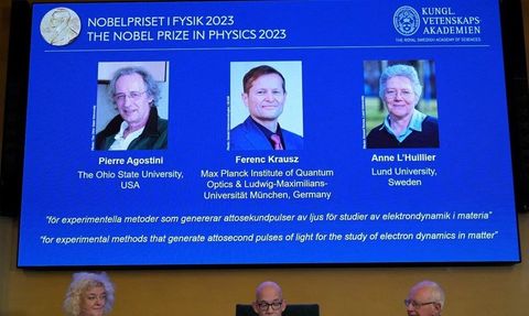 2023 Nobel Fizik Ödülü Lazer Araştırmalarıyla Pierre Agostini, Ferenc Krausz ve Anne L'Huillier'e Verildi