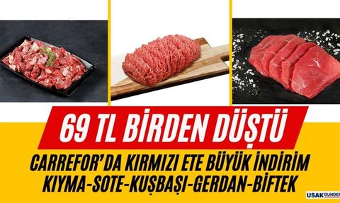 Carrefour'da Kırmızı Ette Dev İndirim!