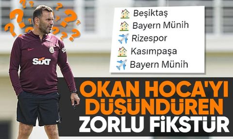 Galatasaray'ın Zorlu Fikstürü