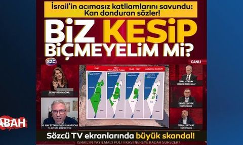 Sözcü TV Programında İsrail Katliamı Skandalı