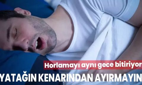 Horlama Sorununa Çözüm: Su İçmek