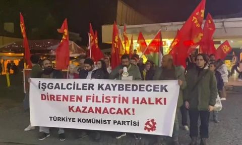 TKP Samsun İl Örgütü İsrail'in Filistine Saldırılarını Protesto Etti