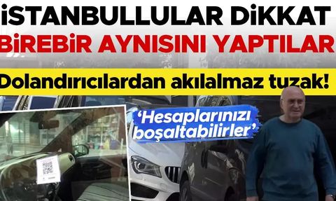 İstanbul'da Araç Sahiplerini Dolandırmak İçin QR Kodlu Etiket Kullanılıyor