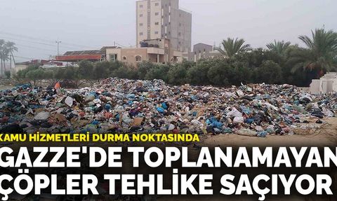 Kamu Hizmetleri Durma Noktasında: Gazze'de Çöp Sorunu