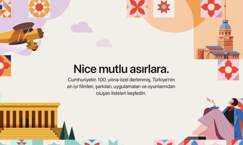 Apple'ın Cumhuriyetin 100. Yılına Özel İçerikleri