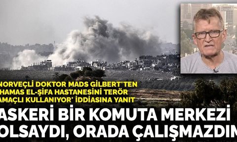 Norveçli Doktor Mads Gilbert'ten 'Hamas El-Şifa Hastanesini Terör Amaçlı Kullanıyor' İddiasına Yanıt