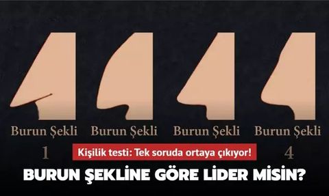 Burun Şekline Göre Lider Misin? - Kişilik Testi