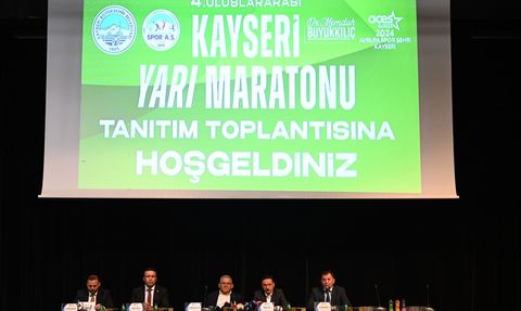 4. Uluslararası Kayseri Yarı Maratonu Tanıtım Toplantısı Düzenlendi