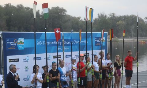 Edirne'de Avrupa 23 Yaş Altı Kürek Şampiyonası Başladı