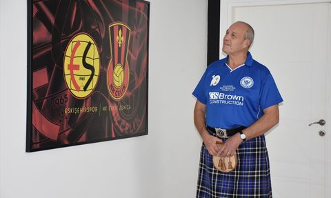 İskoç Taraftar Ricky Marshall, Eskişehirspor Maçını İzlemek İçin 4 Bin Kilometre Seyahat Etti