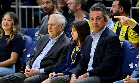 Ali Koç ve Aziz Yıldırım Fenerbahçe Beko-Partizan Maçında Buluştu