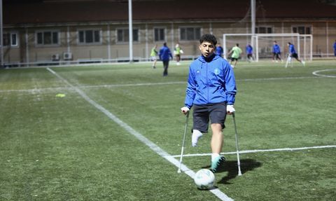 Ampute Futbolcu Yusuf'un Milli Takım Sevinci