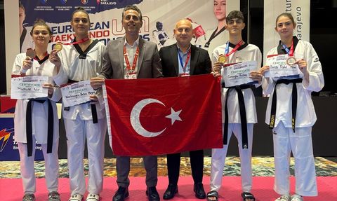 Bosna Hersek'teki Avrupa 21 Yaş Altı Tekvando Şampiyonası'nda Türk Sporcular Başarı Elde Etti