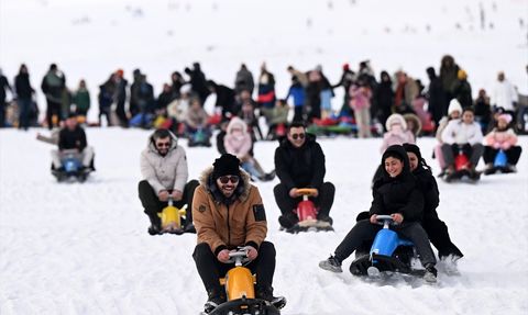 Erciyes'te Yarıyıl Tatili Yoğunluğu