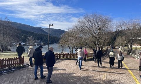 Gölcük Tabiat Parkı'nda Yarıyıl Tatili Yoğunluğu
