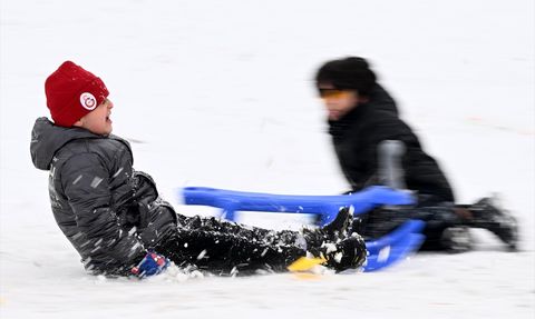 Kayseri'de Kar Tatili Coşkusu