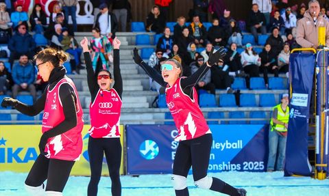 20 Yaş Altı Kadın Kar Voleybolu Milli Takımı Avrupa Şampiyonu