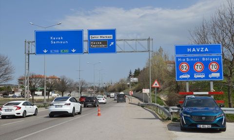 Ankara-Samsun Karayolu'nda Bayram Yoğunluğu