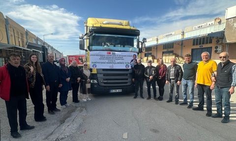 Çorum'dan Suriye'ye Yardım Tırı Yola Çıktı