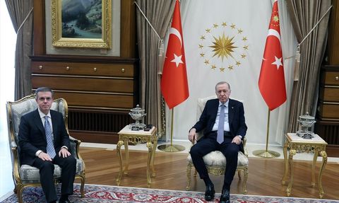 Cumhurbaşkanı Erdoğan İhlas Holding Başkanı Ahmet Mücahid Ören'i Ağırladı