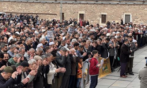 Konya'da Gazze İçin Protesto