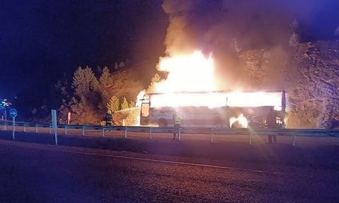 Konya'da Seyir Halindeki Otobüste Yangın Çıktı